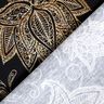 Bomullsjersey gyllene mandalablommor | Glitzerpüppi – svart/guld,  thumbnail number 4