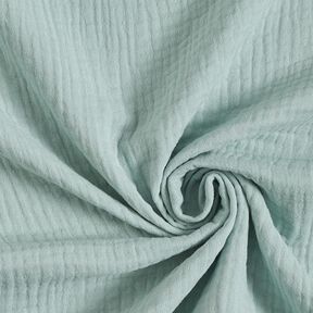 GOTS Bomullsmuslin i tre lager – pastellgrönt, 