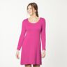 Bomullsjersey medium enfärgad – intensiv rosa,  thumbnail number 6