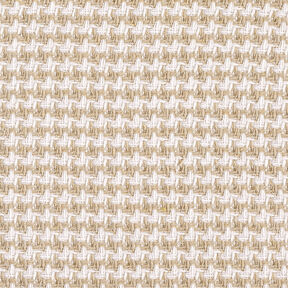 grovt pälstyg hundtandsmönster – beige/vit, 