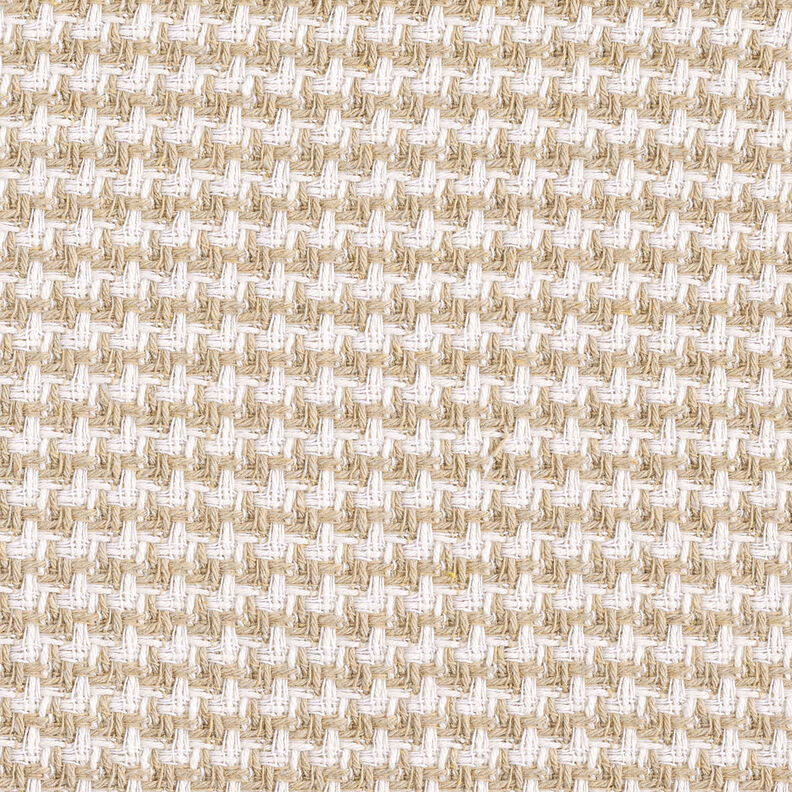 grovt pälstyg hundtandsmönster – beige/vit,  image number 1