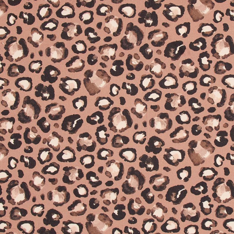 Dekorationstyg Canvas leoprickar – kanel/svart,  image number 1