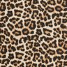 Dekorationstyg Halvpanama elegant leopardmönster – svart/natur,  thumbnail number 1