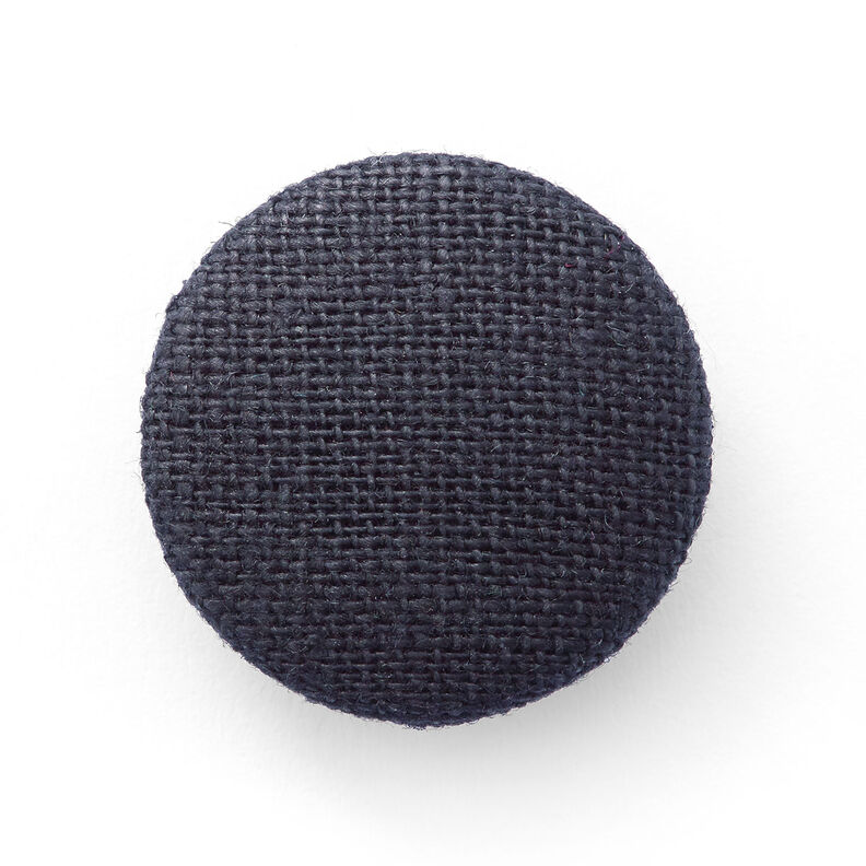 Klädd knapp, Linne Medium – nattblå,  image number 1