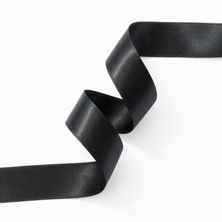 Satinband [15 mm] – svart, 