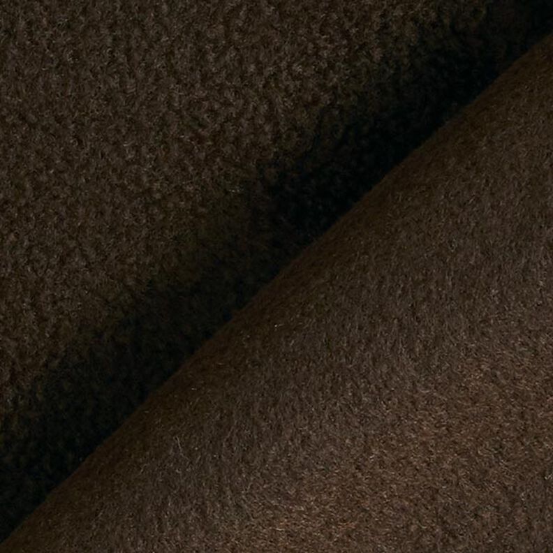 Antipilling Fleece – mörkbrun,  image number 3