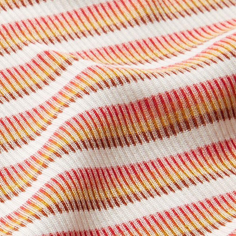 ribbad jersey tvärränder – vit,  image number 2
