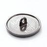 Metallknapp Meteor – silver metallic,  thumbnail number 3