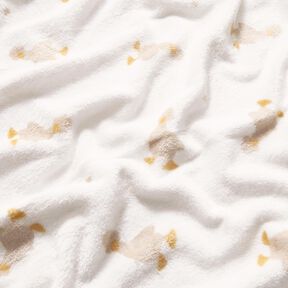 Mysfleece Små gäss – elfenbensvit/mandel, 