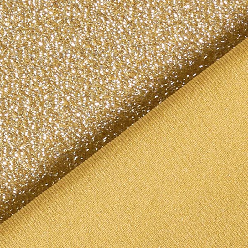 Jerseytyg Silverglitter Glamour – senap,  image number 3