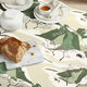 ARVIDSSONS TEXTIL – Dekorationstyg Halvpanama Norrland – vit/grön,  thumbnail number 5