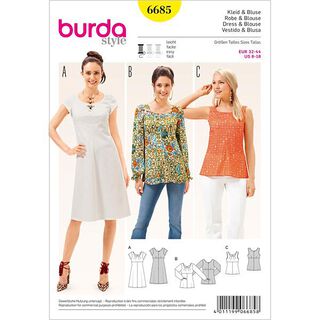 Klänning / Blus, Burda 6685, 