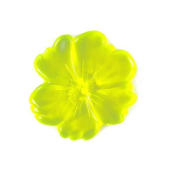 Plastknapp, Neon Flower 2,  image number 1