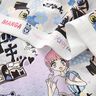 Bomullsjersey manga-värld Digitaltryck – silvergrå,  thumbnail number 3