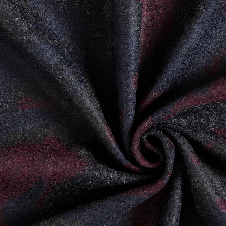 Rocktyg Woll-Mix Kamouflage – svart/merlot,  image number 3
