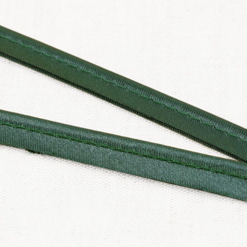 Satin passpoalband [10 mm] – grön,  image number 1