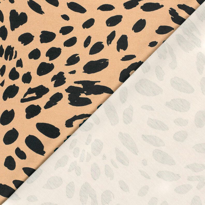 Romanitjersey leopardmönster – moka/svart, image number 4