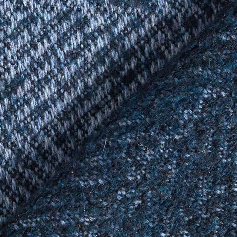 Kapptyg ullmix sicksack-mönster – marinblått,  image number 4