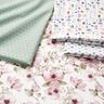 Bomullstyg Poplin Trädgårdsarbete – vit/blågrått,  thumbnail number 5