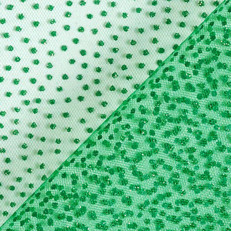 Glitzertüll Minipunkte – grön,  image number 3