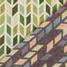 Jacquard Gobeläng Sicksack – grön,  thumbnail number 4