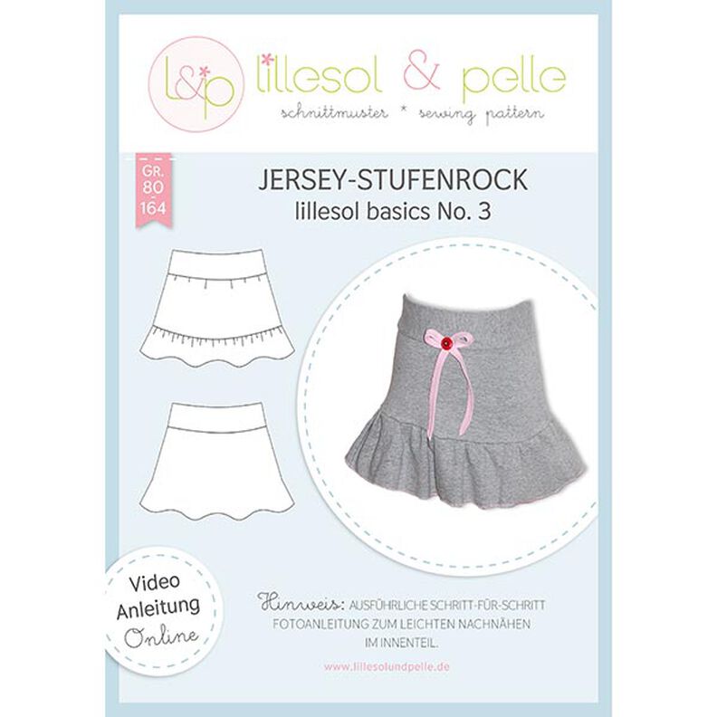 Jersey-volangkjol, Lillesol & Pelle No. 3 | 80 - 164,  image number 1
