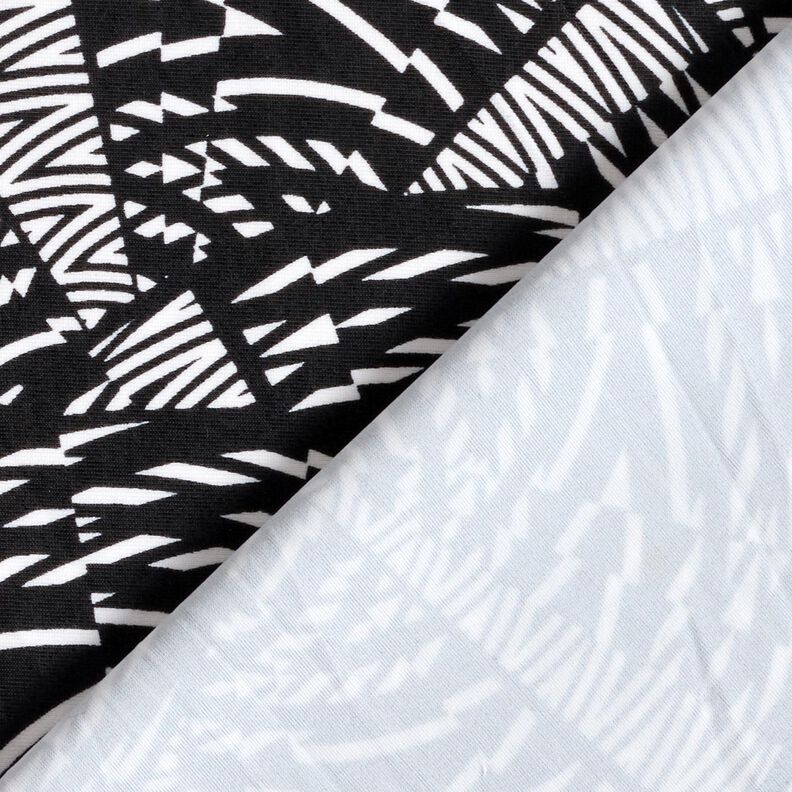 Baddräktstyg med abstrakt grafiskt mönster – svart/vit,  image number 4