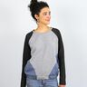 FRAU LILLE - raglansweater med diagonala delningssömmar, Studio Schnittreif | XS - XXL,  thumbnail number 6