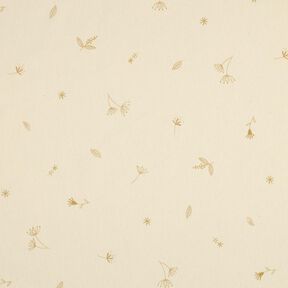 GOTS Bomullsjersey grenar och växter | Poppy Fabrics – kräm/rådjursbrun, 