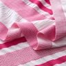 Viskosjersey krinklad – vit/pink,  thumbnail number 3