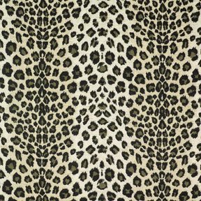 Stoppningstyg Jacquard Leopardmönster – mullvad/khaki, 