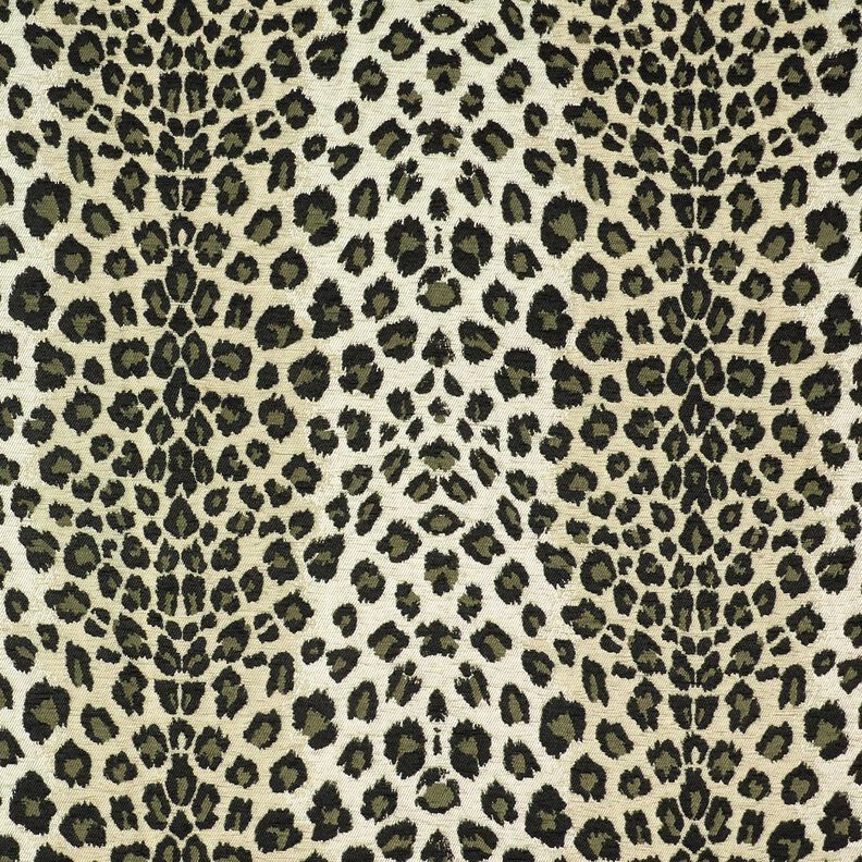 Stoppningstyg Jacquard Leopardmönster – mullvad/khaki,  image number 1
