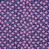 Bomullspoplin Sommarblommor | Poppy Fabrics – rosa/indigo,  thumbnail number 1