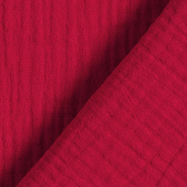 GOTS Muslin/Dubbel-krinkelväv | Tula – kaminrött,  image number 5