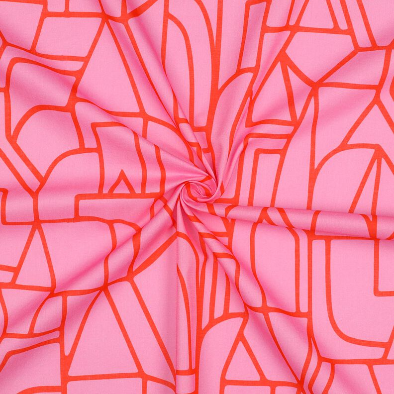 Bomullsvoile Town | Nerida Hansen – pastellviolett/eldröd,  image number 3