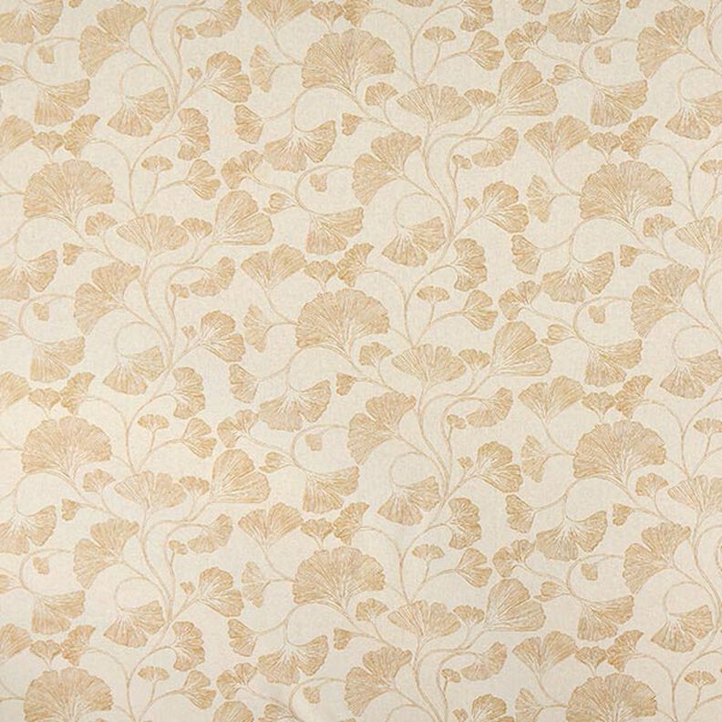 Dekorationstyg Halvpanama ginko – senap/natur, image number 1